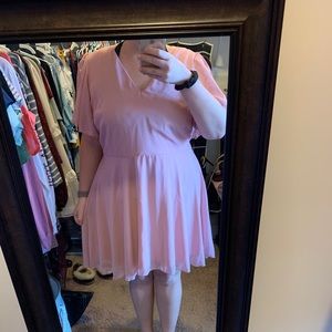 PLUS SIZE FORMAL DRESS // 2X // BABY PINK